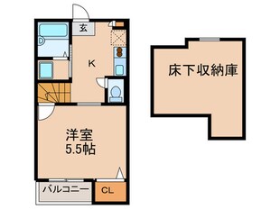 パ－ムコ－ト博多駅前の物件間取画像